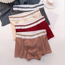 Striped Men's Trunks Mid Waist