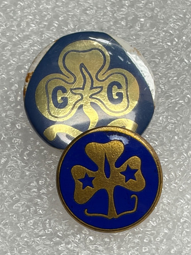 Pair girl guide vintage - pair, badges