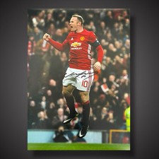 Wayne Rooney Hand Signed