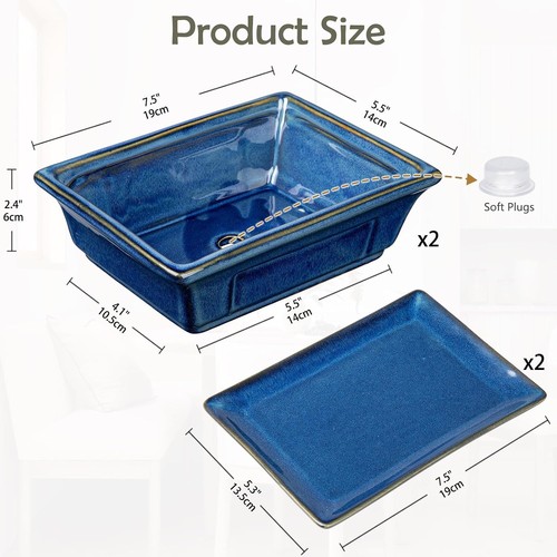 Oairse set bonsai pots - oairse,