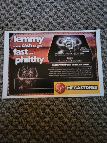 Bel4 advert 5x8 motorhead - bel4,