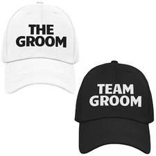 The Groom Team Stag Party Caps