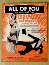 Old Film Sheet Music ~ All of