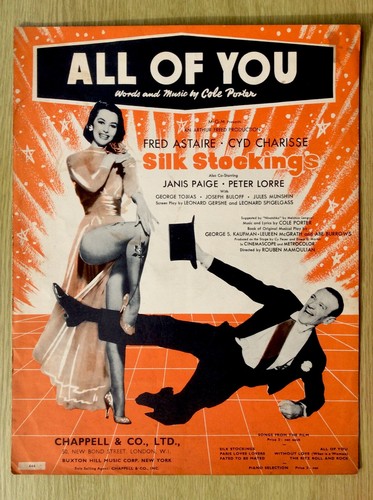Old film sheet music - film,