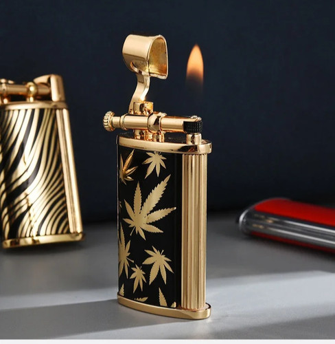 Kerosene lighter cannabis leaf - cannabis,