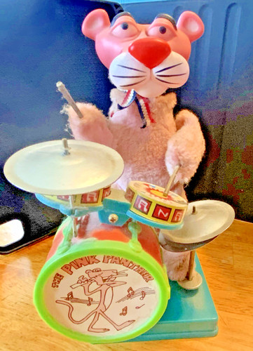 Vintage pink panther battery - pink,