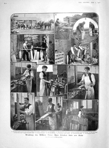 Original old antique print - old,
