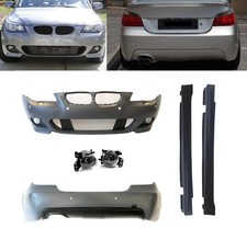 Fits BMW 5 E60 LCI M Sport Style Full BodyKit Front Rear Bumper Skirt Fog Lights