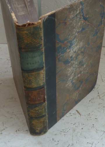 Antique book household words - household,