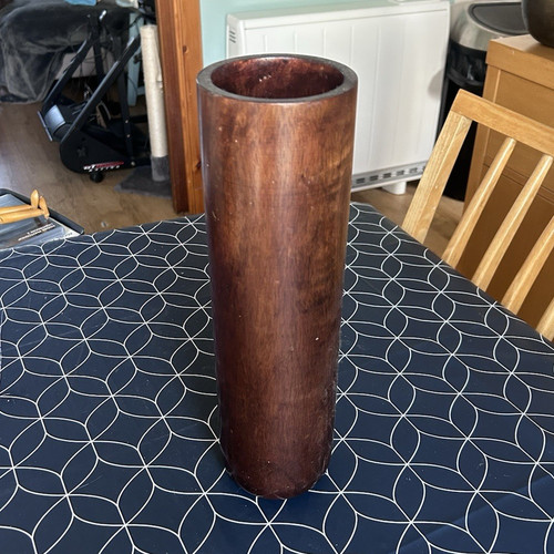 Modern brown wooden - brown, cylinder