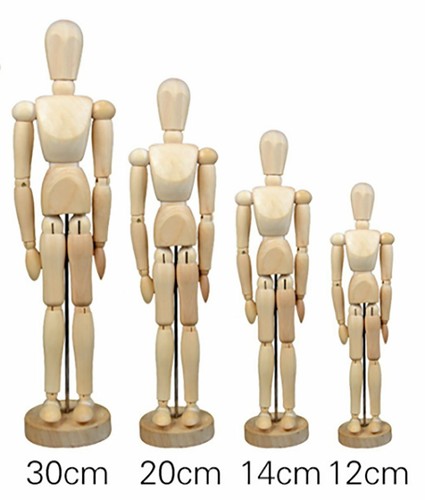 Wooden manikin human figure - wooden,