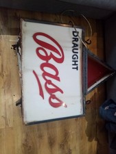 Vintage 1980s draught Bass Bar Pub advertising Sign