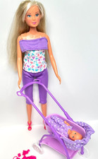 Steffi Love doll + baby walk play set - Complete with all accessories - pram