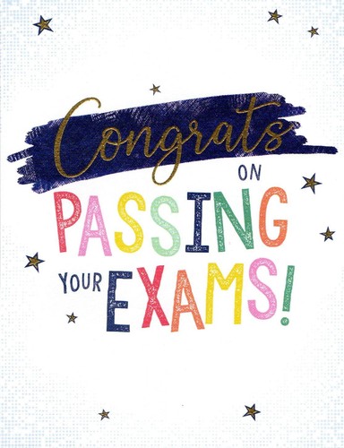 Congratulations passing - 'congratulations,