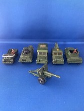 6 X CORGI JUNIORS MILITARY DIECAST MODELS INC LAND ROVER DAIMLER SCOUT COMMANDO
