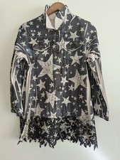 Origami star print lace bottom