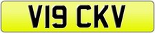 VICK V VICKY NUMBER PLATE V19