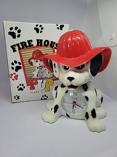 Vintage fire house - fire, dalmation