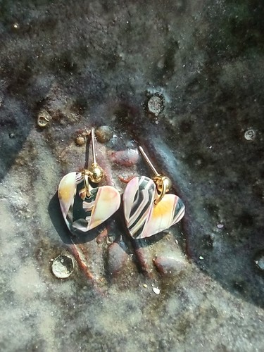 Mini dangle hearts - dangle, in
