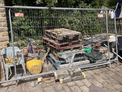Heras site temporary fence - temporary,