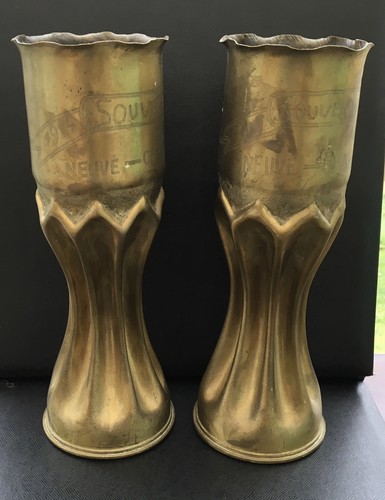 Pair brass world war - a,