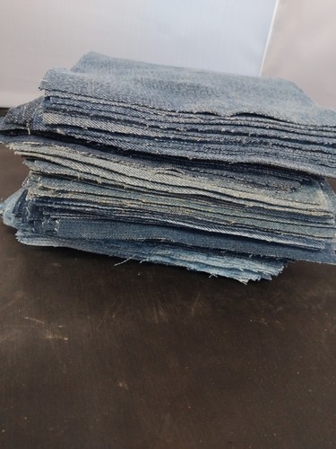 Scrap denim squares 90 - scrap, squares,90