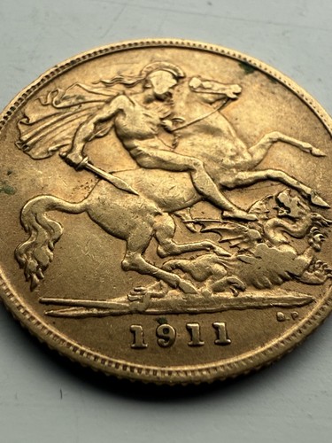 1911 gold half sovereign - 1911,