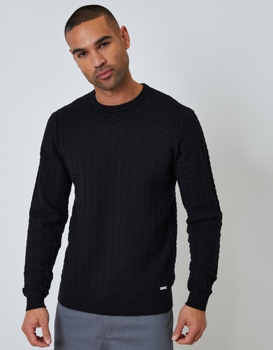Threadbare mens black stripe - black,