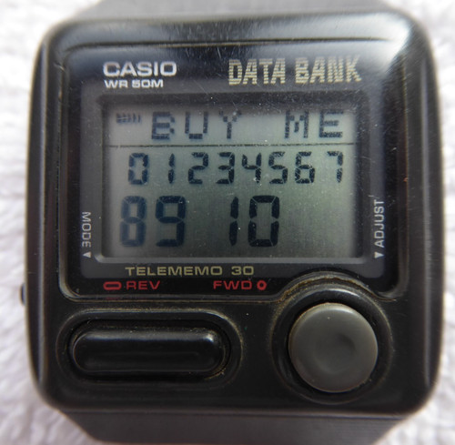 Casio telememo data bank - data,