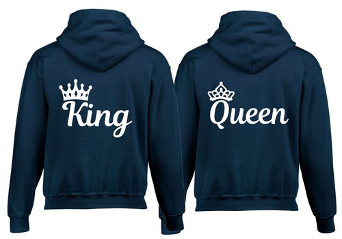 King queen hoodie couple - queen,