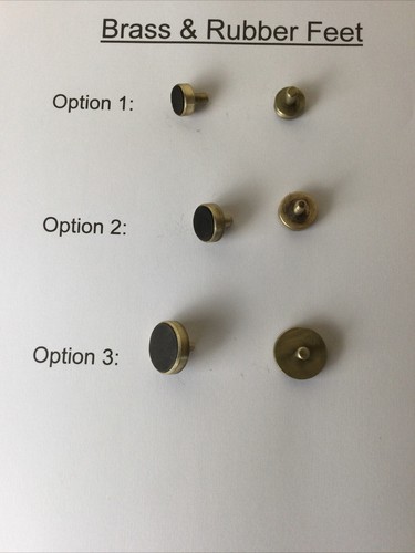 New brass rubber feet - feet, 2