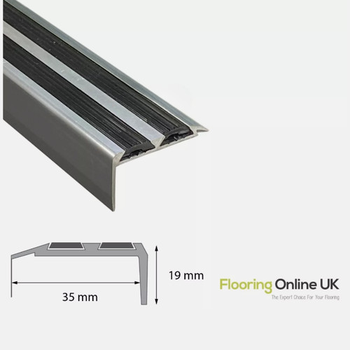 Aluminium stair nosing - nosing, edge