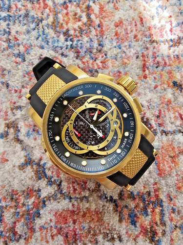 Invicta rally black - black, gold