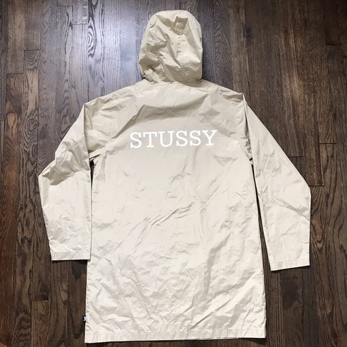 Stussy jacket mens tan nylon - stussy, s