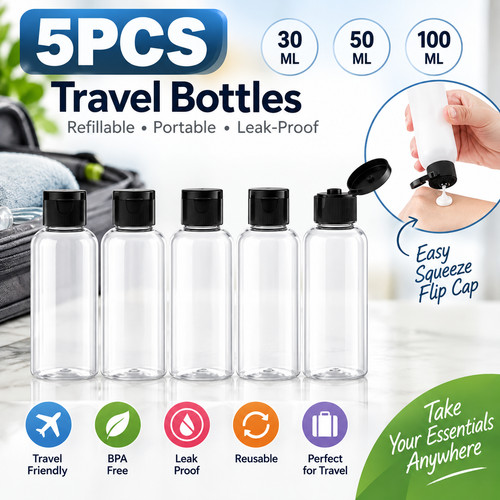 5pcs travel bottles for - 5pcs,