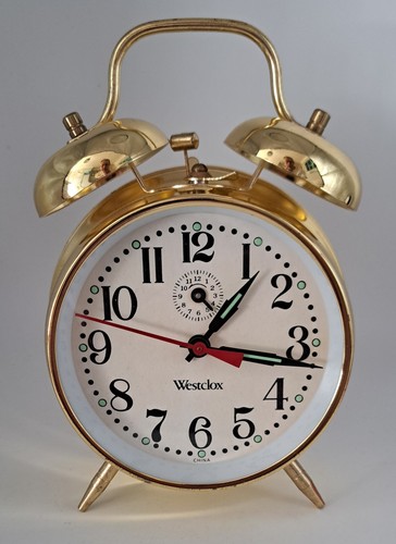 Retro westclox twin bell wind - retro,