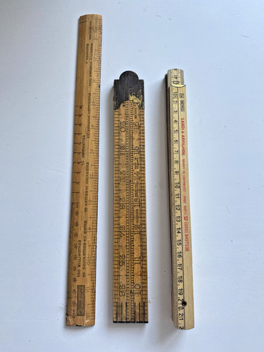 Vintage boxwood rulers - 3,