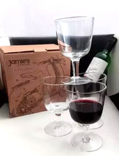 JAMIE OLIVER Italian Everyday 12oz Rustic Wine Glass Goblets 4Pack - New/Boxed