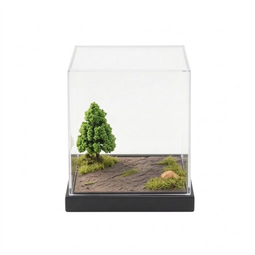Diorama with acrylic cover - acrylic,