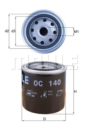 New oil filter - oil, for