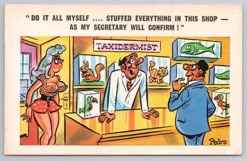 Postcard vintage comic humour - postcard,