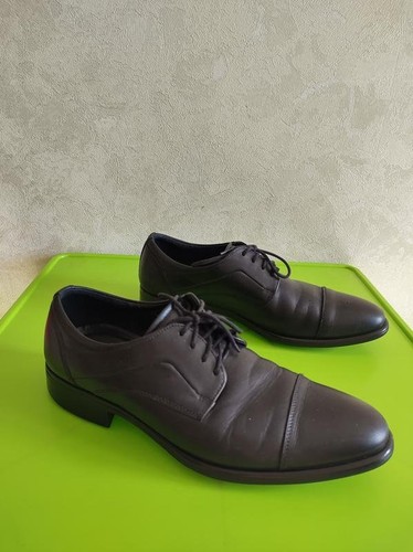 Men ecco heels black - men, leather