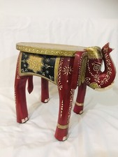 wooden elephant stool
