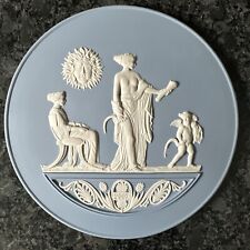 Wedgwood Jasper ware Blue 1997 Wall Plaque. Boxed VGC