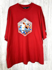 NWT No Boundaries Men's 2XL Red Surf Tech Ride On Surf Club T Shirt Y2K Surfing