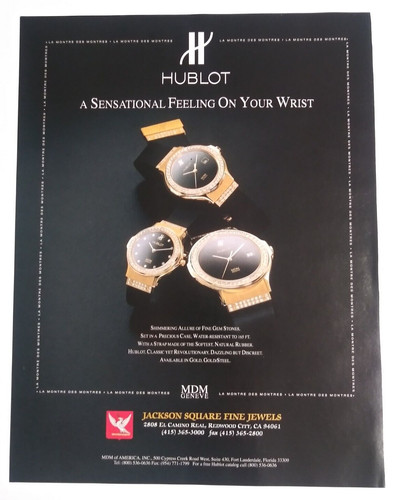 1998 hublot gold wrist - gold,