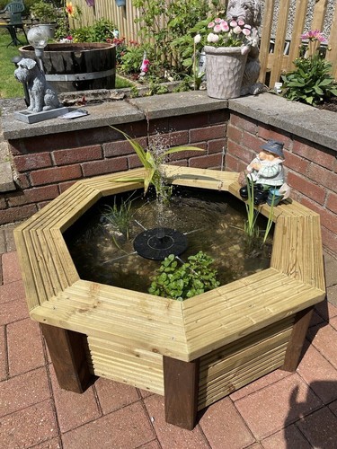 Raised garden pond - garden, octagonal
