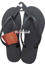 Havaianas Ladies Slim Black Thongs