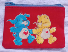VINTAGE 1980's RARE Care Bears Purse ft. Loyal Heart Dog & Proud Heart Cat