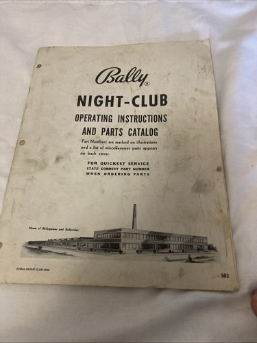 Bally night club pin - bally,